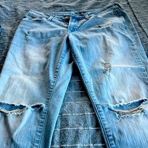 Dear John heavily distressed straight leg jeans jeans size 31P